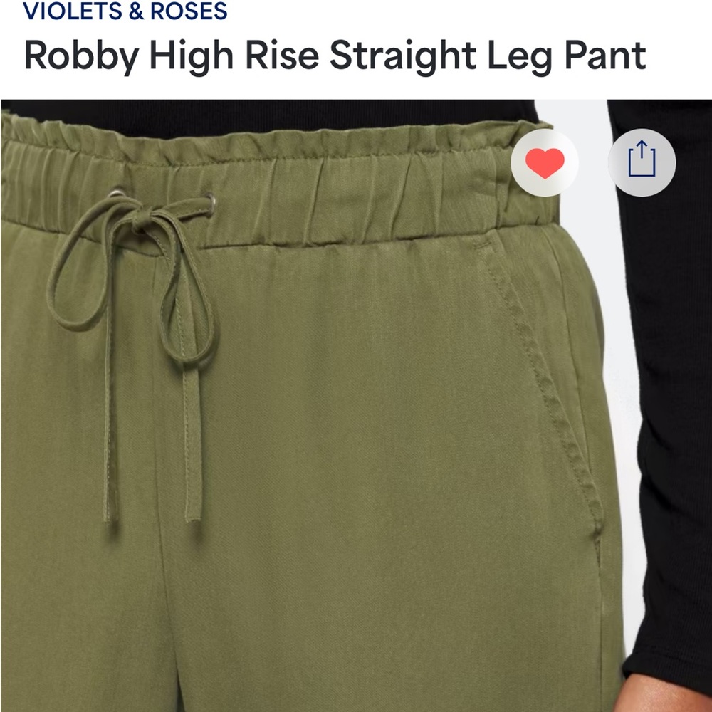STITCHFIX Violets & Roses Robby High Rise Straight Leg Pant - Picture 14 of 15